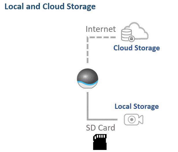Local storage and cloud backup